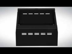 Sokkel til garderobeskab 800x550x150mm sort