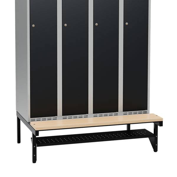 Skohylde til garderobeskab med en bredde på 1200mm, sort