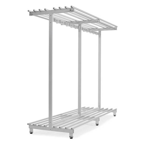 Garderobestativ 2-sidet bredde 1770x2030x710mm