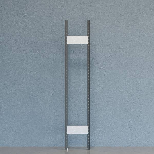 Gavl V06 åben med 2 stolper og 2 tværplader 2100x400mm