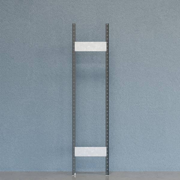 Gavl V06 &aring;ben med 2 stolper og 2 tv&aelig;rplader 2100x500mm