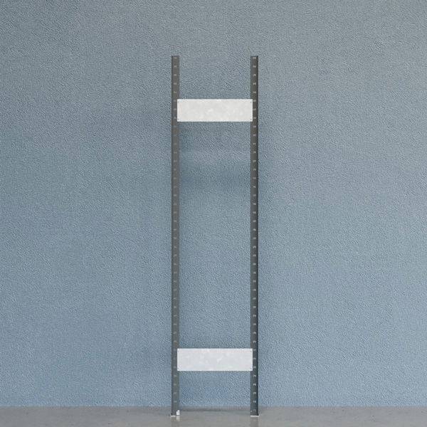 Gavl V06 &aring;ben med 2 stolper og 2 tv&aelig;rplader 2100x500mm