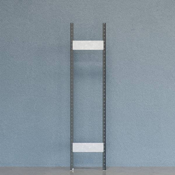 Gavl V06 &aring;ben med 2 stolper og 2 tv&aelig;rplader 2100x500mm