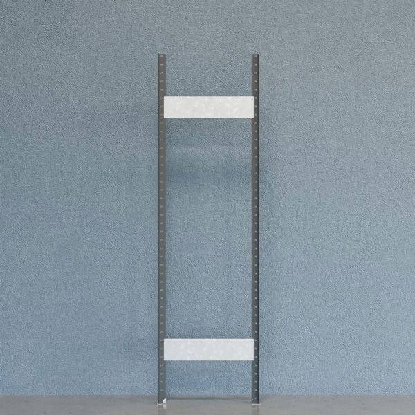 Gavl V06 &aring;ben med 2 stolper og 2 tv&aelig;rplader 2100x600mm