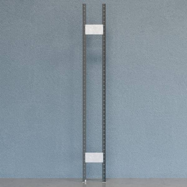 Gavl V06 åben med 2 stolper og 2 tværplader 2500x300mm