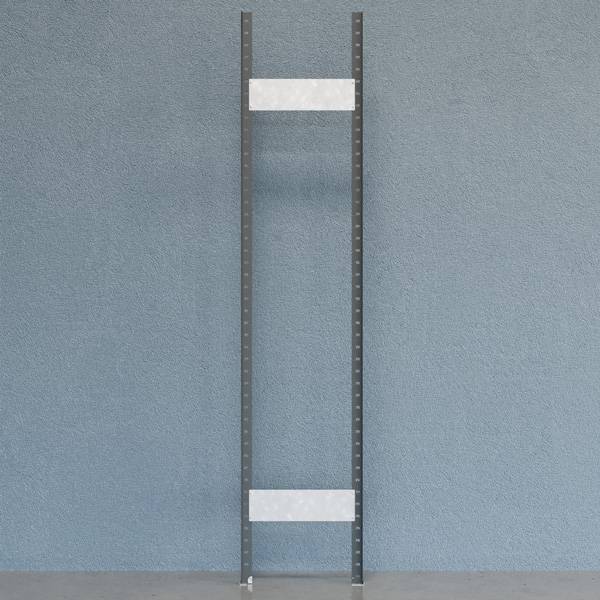 Gavl V06 åben med 2 stolper og 2 tværplader 2500x500mm