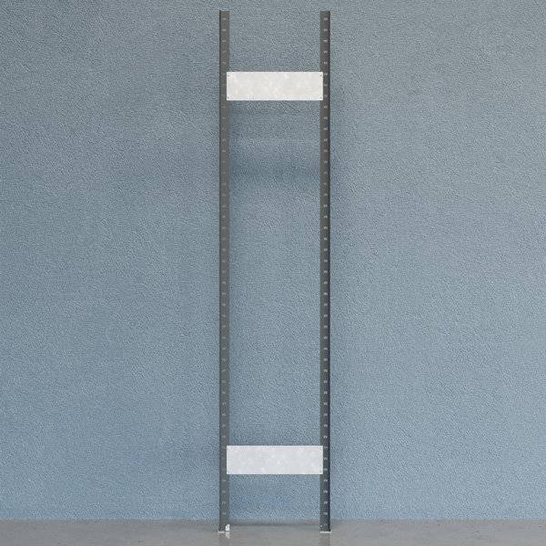 Gavl V06 &aring;ben med 2 stolper og 2 tv&aelig;rplader 2500x500mm