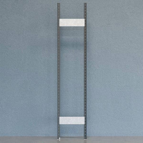 Gavl V06 &aring;ben med 2 stolper og 2 tv&aelig;rplader 2500x500mm