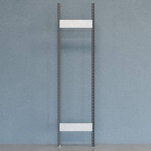 Gavl V06 &aring;ben med 2 stolper og 2 tv&aelig;rplader 2500x600mm