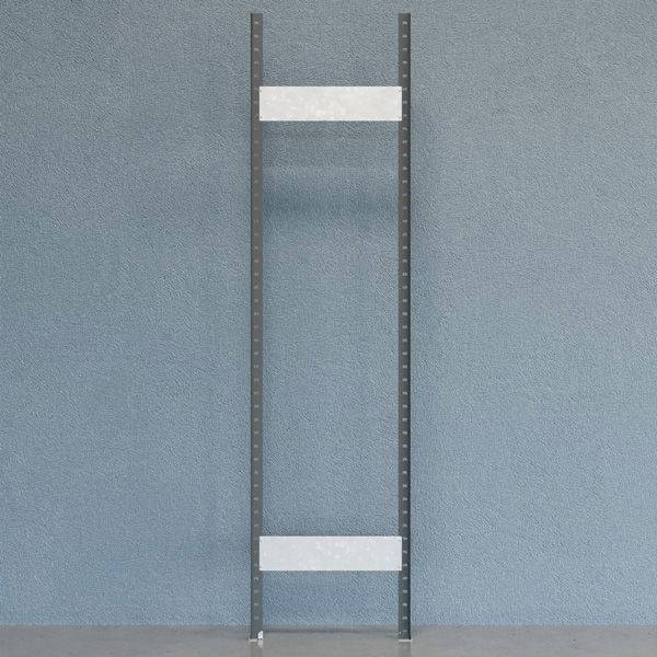 Gavl V06 &aring;ben med 2 stolper og 2 tv&aelig;rplader 2500x600mm