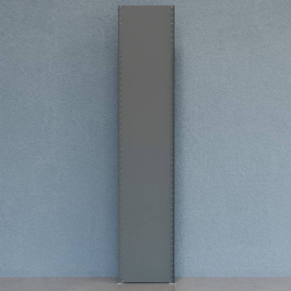 Gavl V06 lukket med 2 stolper og 1 lukket gavlplade 2500x500mm