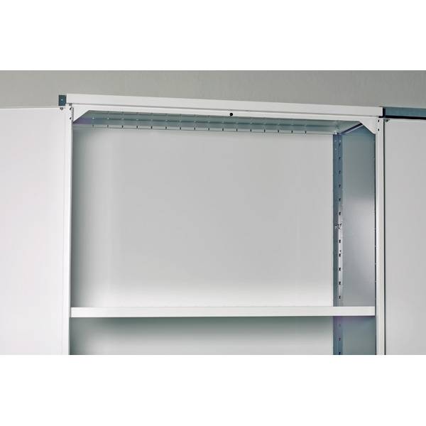 Rygplade til en V06 stålreol 2100x1000mm, lys grå