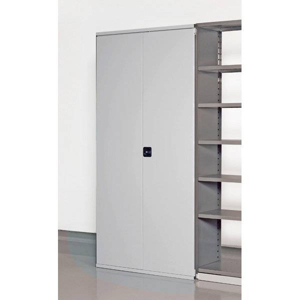 D&oslash;rsektion med 2 l&aring;ger til V06 lagerreol 2100x1000mm larkeret