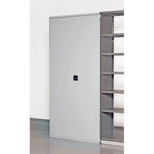 D&oslash;rsektion med 2 l&aring;ger til V06 lagerreol 2100x1000mm larkeret