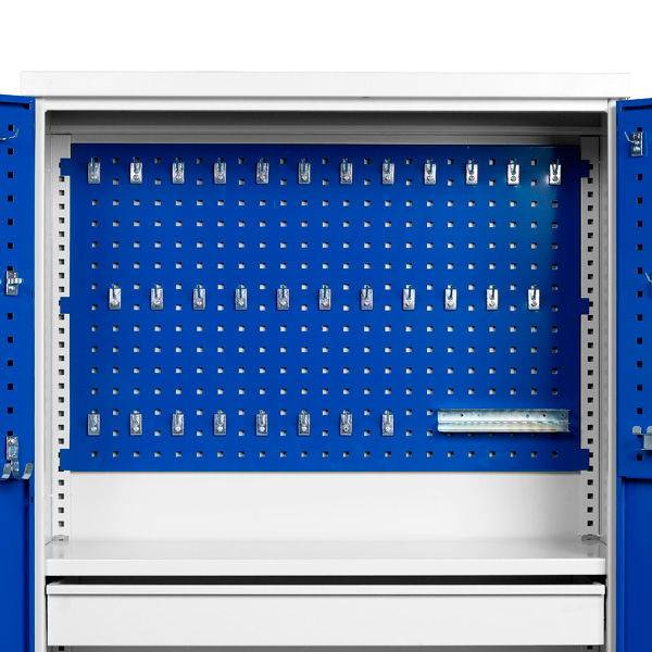 GBP v&aelig;rkt&oslash;jstavle ryg til SMV v&aelig;rkt&oslash;jsskab 965x600mm bl&aring;