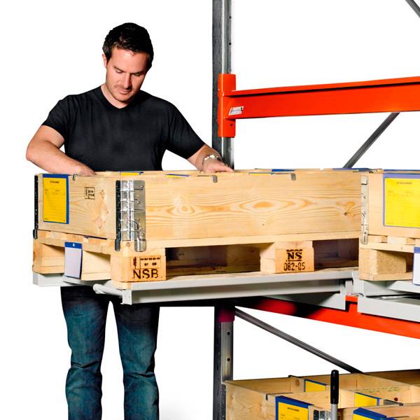 Palleudtr&aelig;k til pallereol, bj&aelig;lkemodel, 600kg