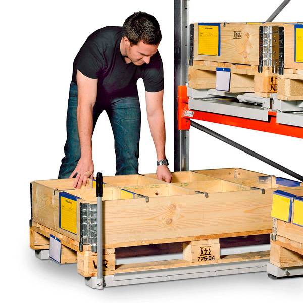 Palleudtr&aelig;k til pallereol, gulvmodel, 800kg