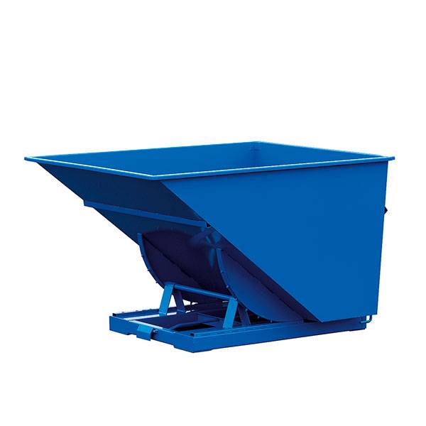 Tipcontainer Std 2500 liter 2000 kg CE-mærket i blå
