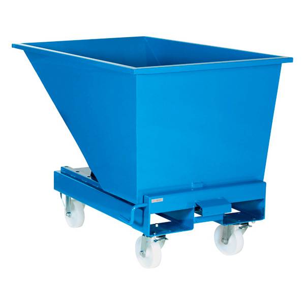 Hjuls&aelig;t i massiv nylon til tipcontainere