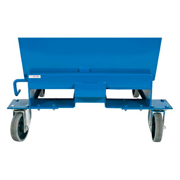 Hjuls&aelig;t i massiv gummi til tipcontainere