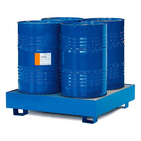 Spildbakke til 4 st&aring;ende t&oslash;nder med 380 liters opsamlingsvolumen