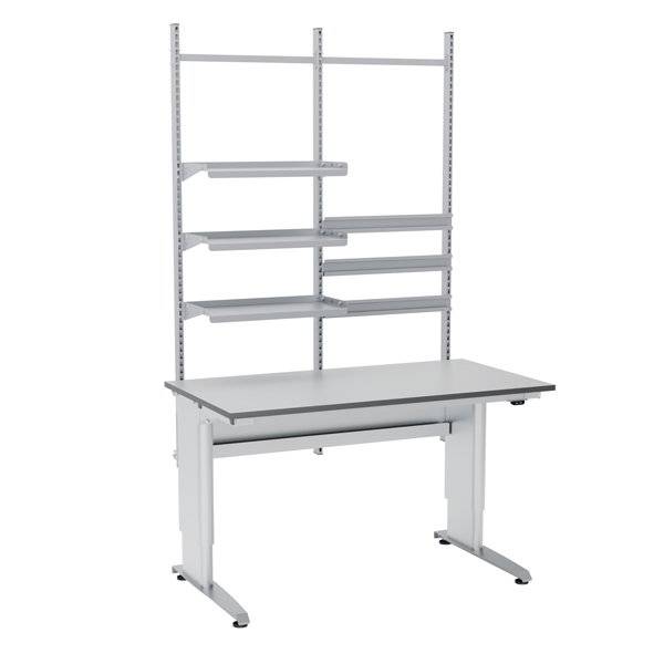 Arbejdsbord ErgoMulti 2.0 Model 1 1500x800mm HPL bordplade, gr&aring;