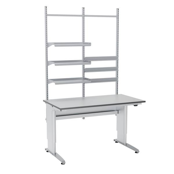 Arbejdsbord ErgoMulti 2.0 Model 1 1500x800mm HPL bordplade, gr&aring;