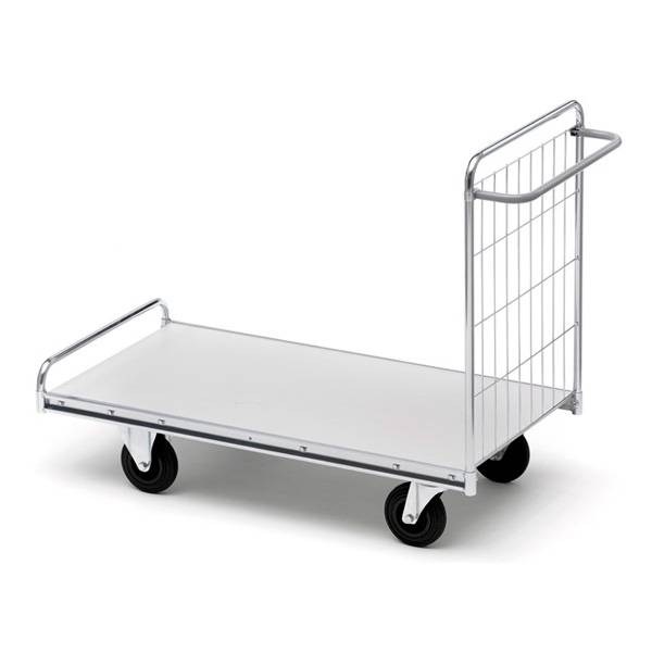 Ladvogn med 1 gavl 1030x650x990mm forkromet