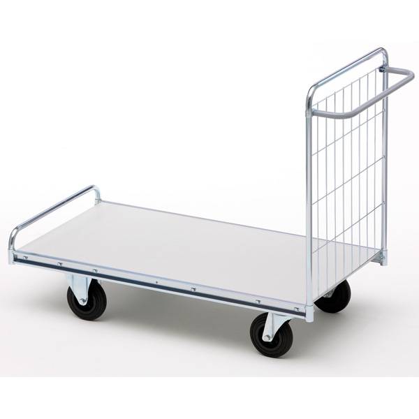 Ladvogn med 1 gavl 1030x650x1390mm forkromet