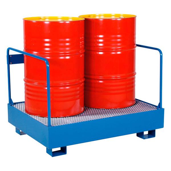 Spildbakke med r&aelig;kv&aelig;rk til to st&aring;ende t&oslash;nder, bl&aring;