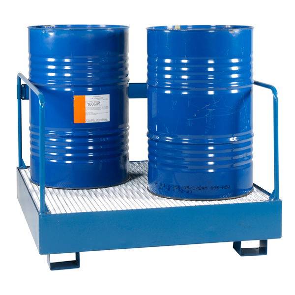 Spildbakke med r&aelig;kv&aelig;rk til fire st&aring;ende t&oslash;nder, bl&aring;