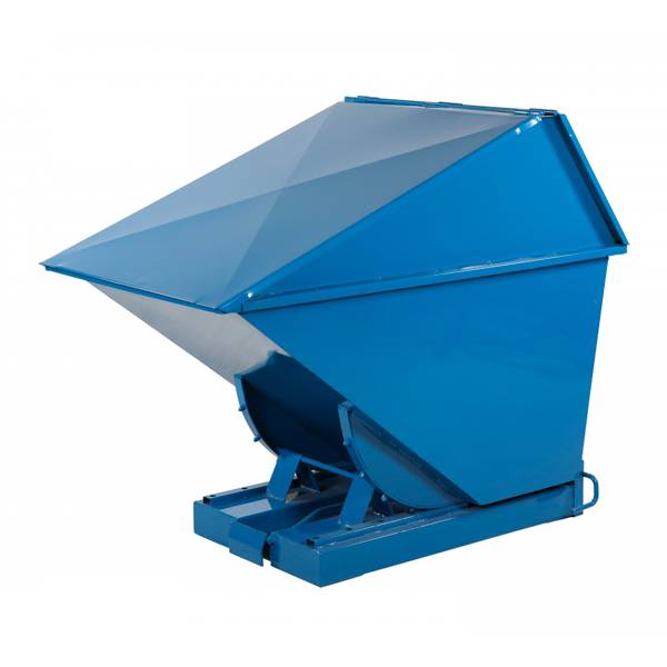 Tipcontainer High 750 liter 2000 kg CE-m&aelig;rket i bl&aring;