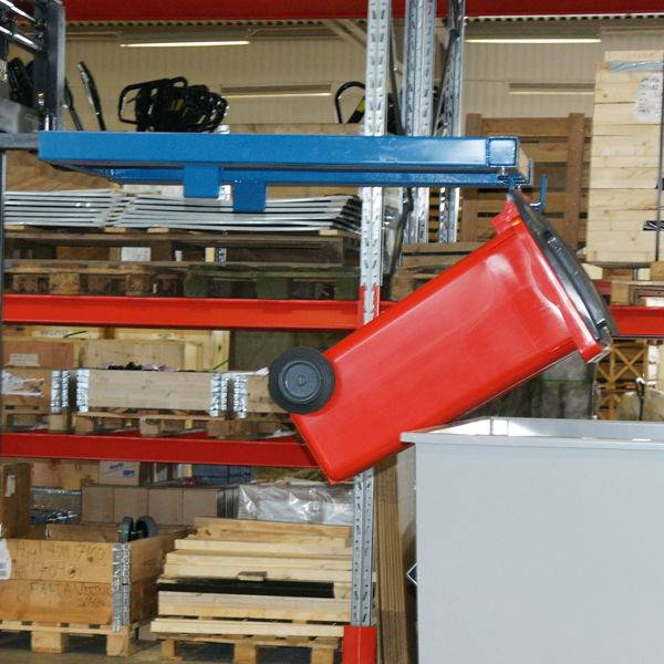 Affaldst&oslash;mmer til gaffeltruck til 40-400 liters beholdere, bl&aring;