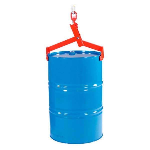 T&oslash;ndetang til l&oslash;ft af st&aring;ende 210 liters t&oslash;nder, r&oslash;d 