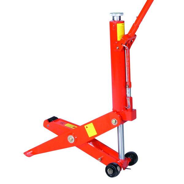 Hydraulisk saksedonkraft med 7 tons kapacitet, r&oslash;d