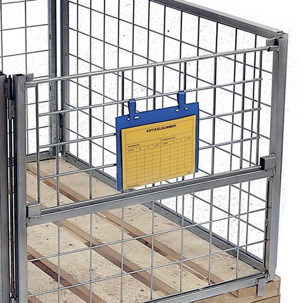 Plastlomme med oph&aelig;ng til tr&aring;dvogne og net containere, A5