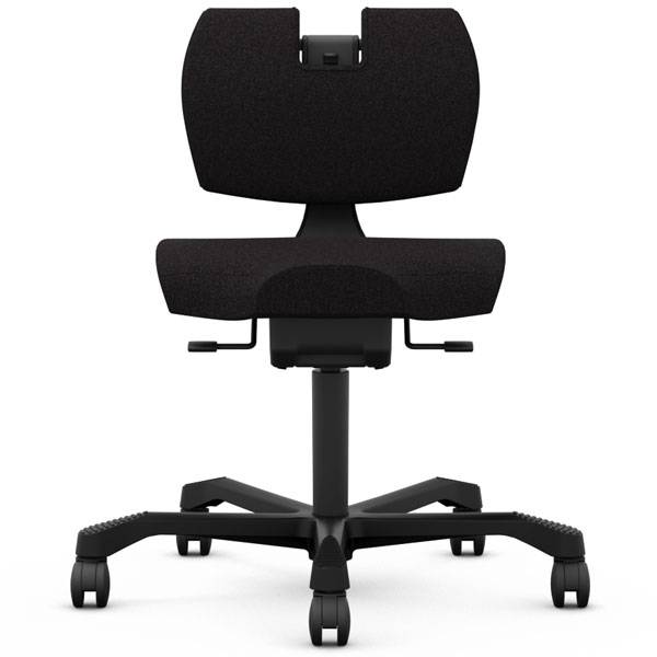 Kontorstol EVO aktiv ergonomisk arbejdsstol, Sort