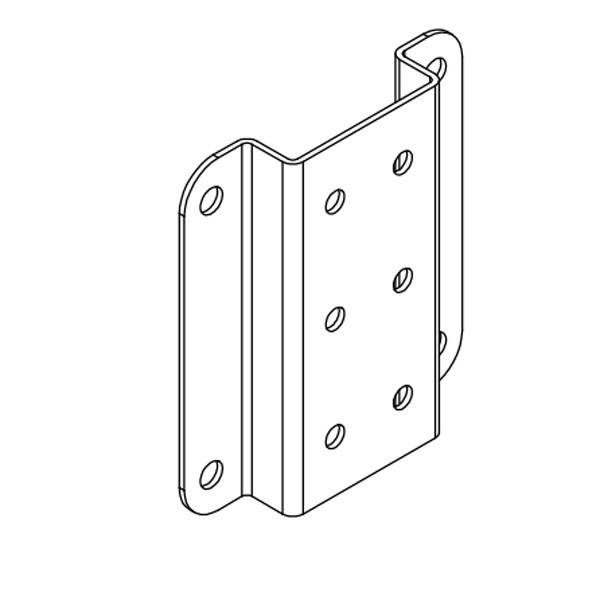 V&aelig;gbeslag til en V06 st&aring;l-lagerreol