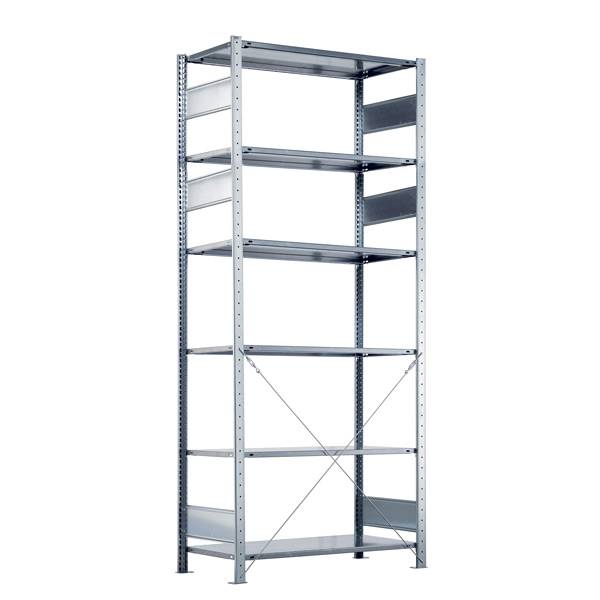 Boltless startsektion lagerreol krydsryg 2500x1300x600mm 150kg