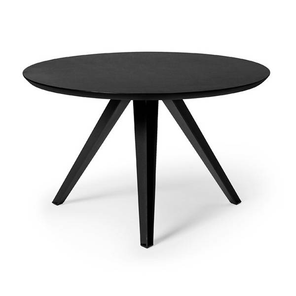 Amsterdam loungebord Ø80cm højde 50cm sort