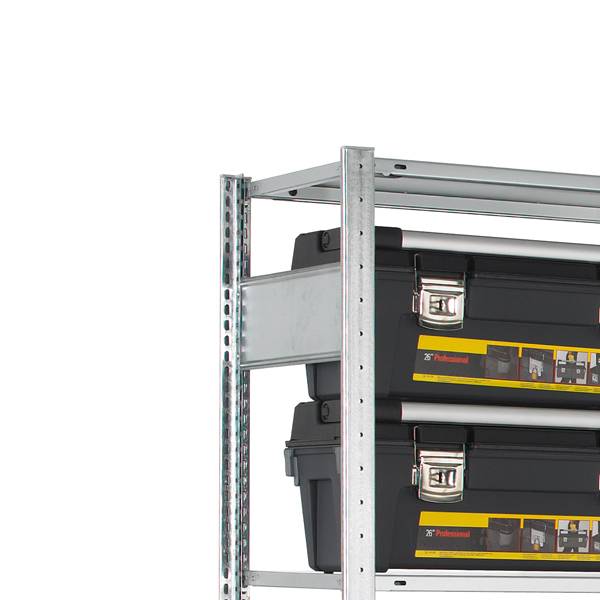 Tv&aelig;rplade til Boltless lagerreol dybde 600mm galvaniseret