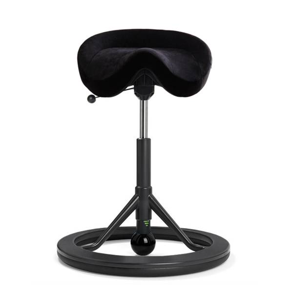 BackApp 2.0 Smart Alcantara med sort uld, sort stel, sort kugle