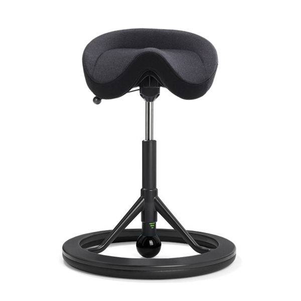 BackApp 2.0 Smart Nordic Wool med sort uld, sort stel, sort kugle