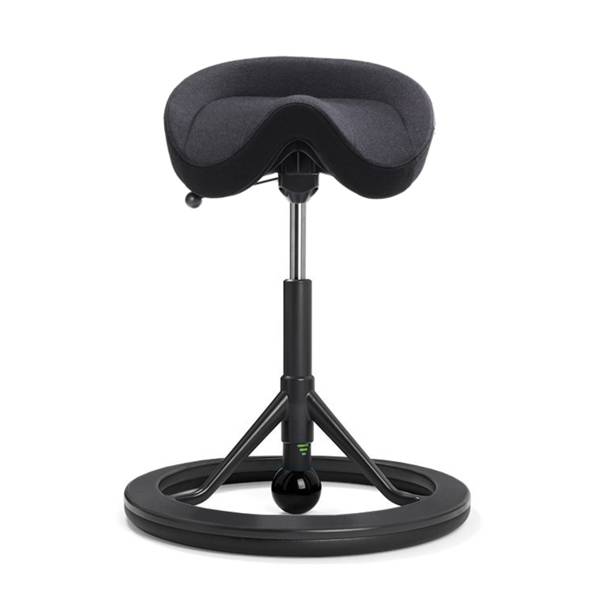 BackApp 2.0 Smart Nordic Wool med sort uld, sort stel, sort kugle