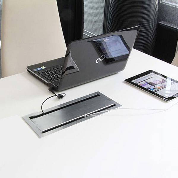 Bi-Box str&oslash;mskinne 30x15cm alugr&aring;