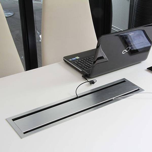 Bi-Box strømskinne 60x15cm alugrå