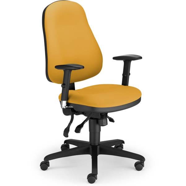 Ergoff Offix Lucia kontorstol uden armlæn gul