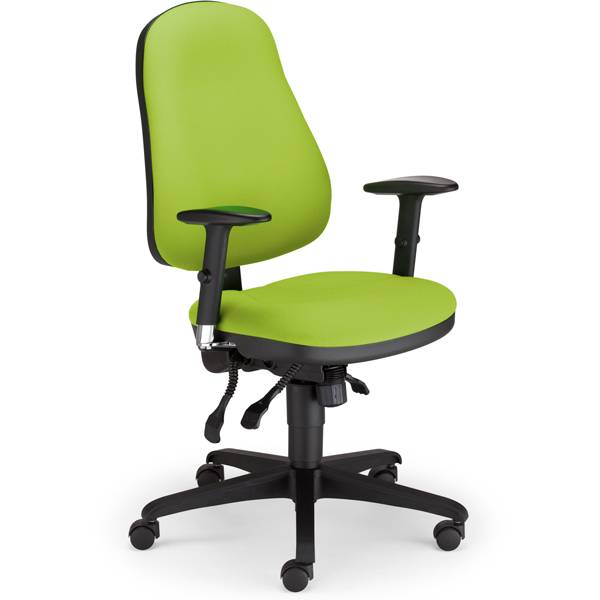 Ergoff Offix Lucia kontorstol uden arml&aelig;n limegr&oslash;n