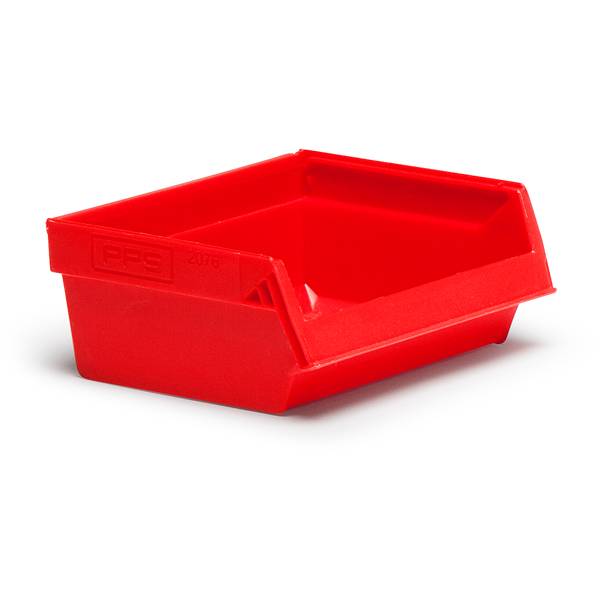 10 stk. Lagerkasse 2076 96X105X45Mm Rød