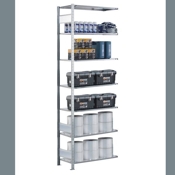 Boltless f&oslash;lgesektion lagerreol hyldebj&aelig;lker 3000x750x500mm 150kg